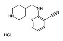 2-[(Piperidin-4-ylmethyl)-amino]-nicotinonitrile hydrochloride structure