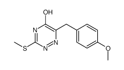 6-(4-METHOXYBENZYL)-3-(METHYLTHIO)-1,2,4-TRIAZIN-5(4H)-ONE结构式