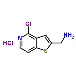 (4-Chlorothieno[3,2-c]pyridin-2-yl)methanamine hydrochloride Structure