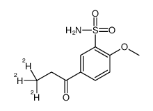 2-methoxy-5-(3,3,3-trideuteriopropanoyl)benzenesulfonamide Structure