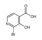 2-bromo-3-hydroxypyridine-4-carboxylic acid结构式