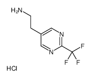 2-[2-(trifluoromethyl)pyrimidin-5-yl]ethanamine,hydrochloride Structure