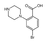 4-BROMO-2-PIPERAZINOBENZOIC ACID structure