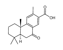 (+)-12-methyl-7-oxopodocarpa-8,11,13-triene-13-carboxylic acid Structure