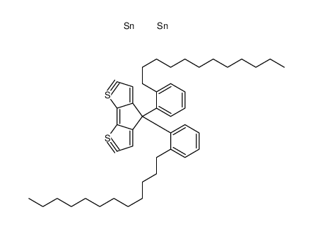 2,6-Bis(triMethyltin)-4,4-bis(2-dodecylbenzo)-4H-cyclopenta[2,1-b:3,4-b']dithiophene Structure