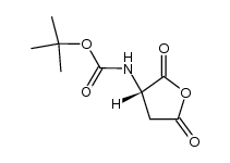 N-tert-butyloxycarbonylaspartic acid anhydride Structure