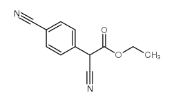 2-氰基-2-(4-氰基苯基)乙酸乙酯结构式