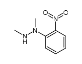 1,2-dimethyl-1-(2-nitrophenyl)hydrazine Structure