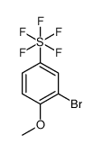 1-Methoxy-2-bromo-4-(pentafluorosulfanyl)benzene structure