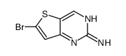 6-Bromothieno[3,2-d]pyrimidin-2-amine结构式
