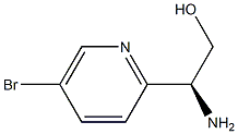 (2S)-2-AMINO-2-(5-BROMO(2-PYRIDYL))ETHAN-1-OL结构式