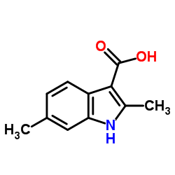 2,6-二甲基-1H-吲哚-3-羧酸结构式