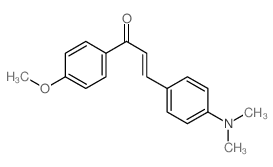 2-Propen-1-one,3-[4-(dimethylamino)phenyl]-1-(4-methoxyphenyl)- Structure