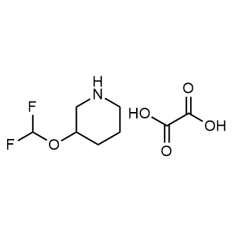 3-(Difluoromethoxy)piperidine oxalic acid Structure