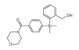 (2-{Dimethyl[4-(morpholine-4-carbonyl)-phenyl]silyl}phenyl)methanol Structure