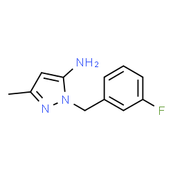 1-(3-Fluorobenzyl)-3-methyl-1H-pyrazol-5-amine structure