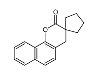 2H,4H-spiro[benzo[h]chromene-3,1'-cyclopentan]-2-one Structure