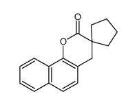 2H,4H-spiro[benzo[h]chromene-3,1'-cyclopentan]-2-one结构式