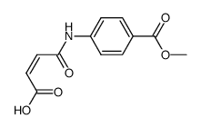 (2Z)-3-{[4-(methoxycarbonyl)phenyl]carbamoyl}prop-2-enoic acid structure