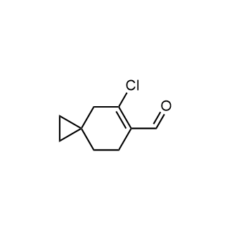 5-Chlorospiro[2.5]oct-5-ene-6-carbaldehyde Structure