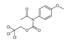 2,2,2-trichloroethyl acetyl(4-methoxyphenyl)carbamate Structure