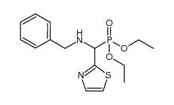 (benzylamino)(thiazole-2-yl)methylphosphonate diethyl ester Structure