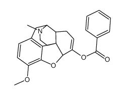 [(4R,4aR,7aR,12bS)-9-methoxy-3-methyl-2,4,4a,5,7a,13-hexahydro-1H-4,12-methanobenzofuro[3,2-e]isoquinoline-7-yl] benzoate结构式