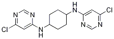 N,N'-Bis-(6-chloro-pyrimidin-4-yl)-cyclohexane-1,4-diamine Structure