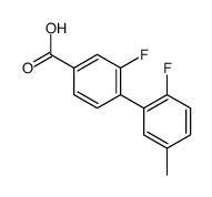 3-fluoro-4-(2-fluoro-5-methylphenyl)benzoic acid结构式