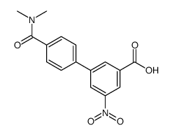 3-[4-(dimethylcarbamoyl)phenyl]-5-nitrobenzoic acid Structure
