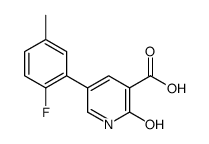 5-(2-fluoro-5-methylphenyl)-2-oxo-1H-pyridine-3-carboxylic acid结构式