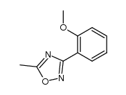 3-(2-methoxy-phenyl)-5-methyl-[1,2,4]oxadiazole结构式