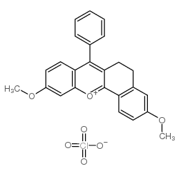 3,10-dimethoxy-7-phenyl-6,12a-dihydro-5h-benzo[c]xanthylium perchlorate Structure