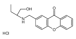 2-[[[(2R)-1-hydroxybutan-2-yl]amino]methyl]xanthen-9-one,hydrochloride Structure
