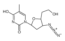 1-[(2R,4S,5R)-4-azido-5-(2-hydroxyethyl)oxolan-2-yl]-5-methylpyrimidine-2,4-dione结构式