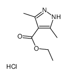 Ethyl 3,5-Dimethylpyrazole-4-carboxylate Hydrochloride结构式