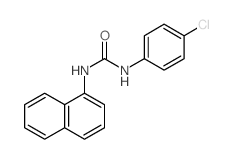 3-(4-chlorophenyl)-1-naphthalen-1-yl-urea结构式