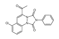 5-Acetyl-7-chloro-2-phenyl-[1,2,4]triazolo[1,2-a]cinnoline-1,3-dione Structure