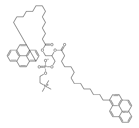 di-(1'-pyrenemyristoyl)phosphatidylcholine结构式