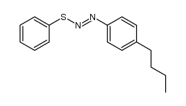(4-n-Butylphenyl)diazo phenyl sulfide Structure