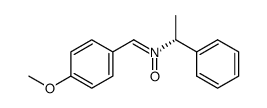 N-(p-Mthoxybenzylidene)((R)-(-)-α-methylbenzyl)amine N-oxide结构式