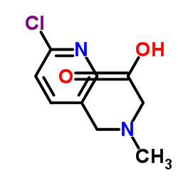 N-[(6-Chloro-3-pyridinyl)methyl]-N-methylglycine结构式