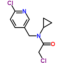 2-Chloro-N-(6-chloro-pyridin-3-ylmethyl)-N-cyclopropyl-acetamide结构式