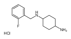 N-(2-Fluoro-benzyl)-cyclohexane-1,4-diamine hydrochloride structure