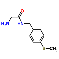 N-[4-(Methylsulfanyl)benzyl]glycinamide结构式
