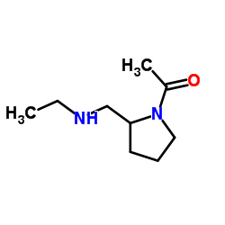 1-{2-[(Ethylamino)methyl]-1-pyrrolidinyl}ethanone Structure