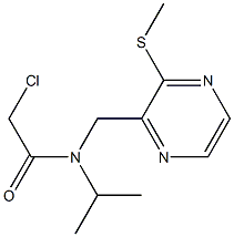 2-Chloro-N-isopropyl-N-(3-methylsulfanyl-pyrazin-2-ylmethyl)-acetamide结构式