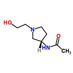 N-[(3S)-1-(2-Hydroxyethyl)-3-pyrrolidinyl]acetamide结构式