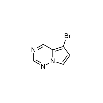5-溴吡咯并[2,1-f][1,2,4]三嗪结构式