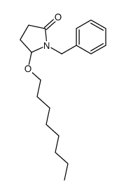 2-Pyrrolidinone, 5-(octyloxy)-1-(phenylmethyl)-, (+-)-结构式